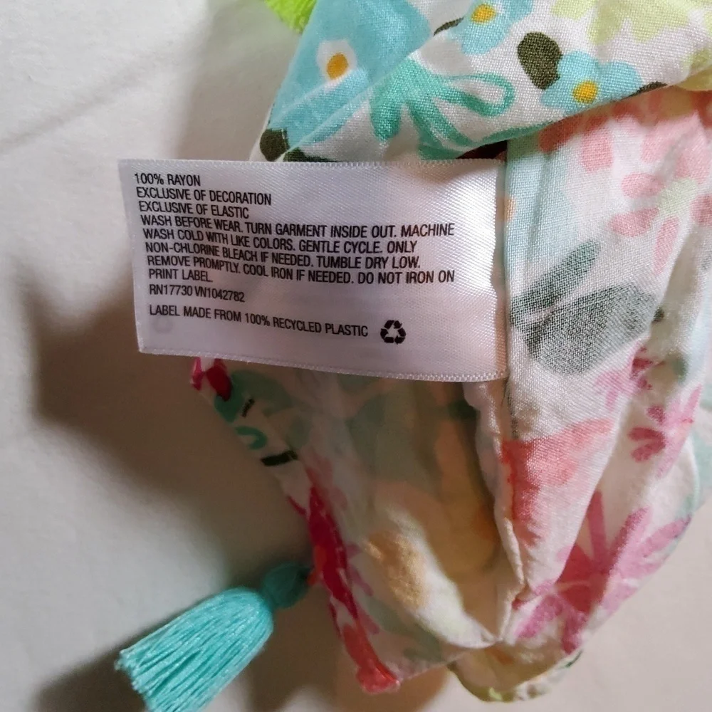 Cat & Jack Girls Pool, Beach, Swimsuit Cover Up Size M